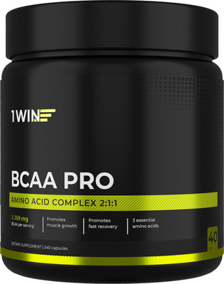 Аминокислоты BCAA 1WIN Pro (240 капсул) -