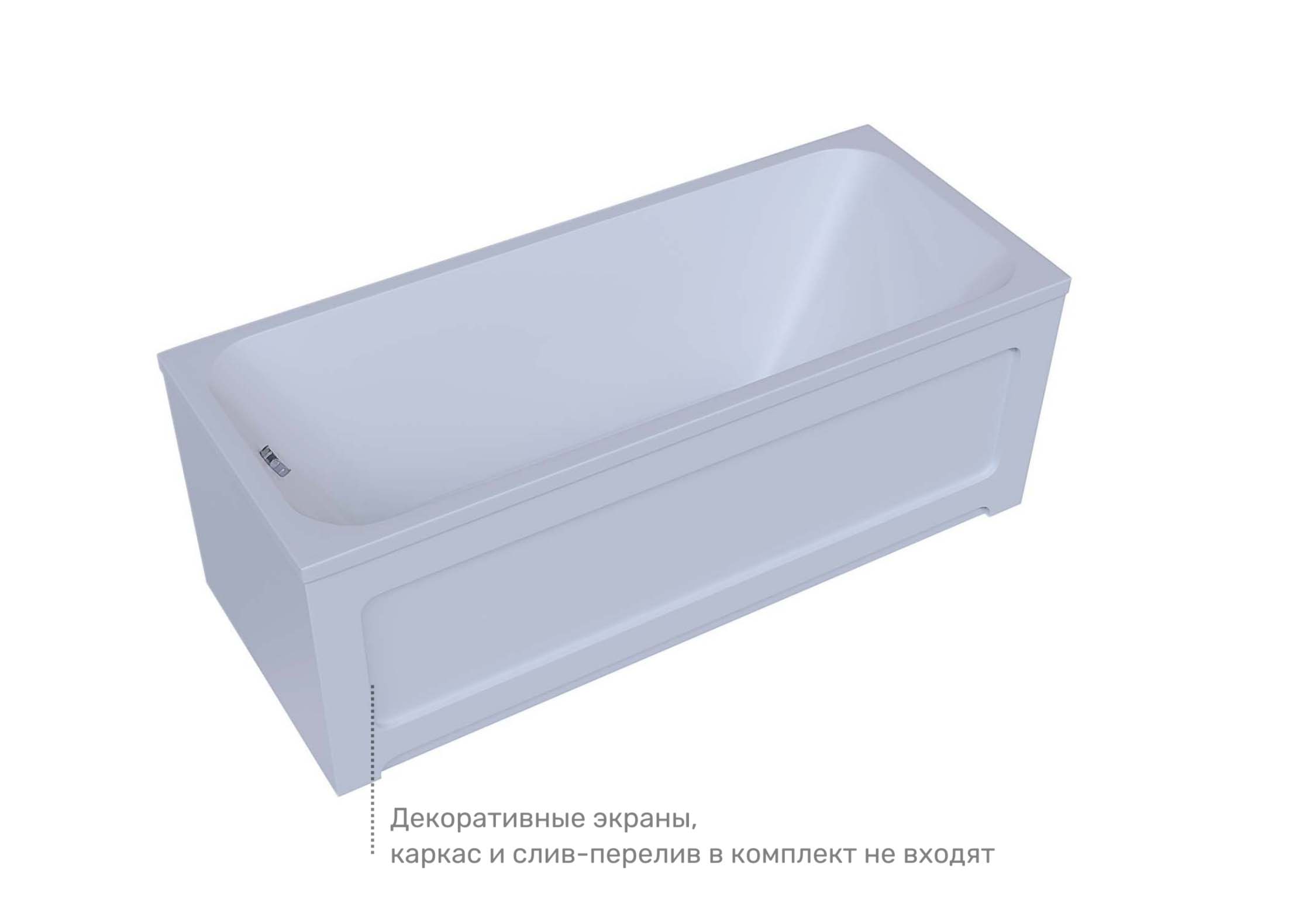 Ванна акриловая Aquatek Мия 155x70 / MIY155-0000001 — фото 3