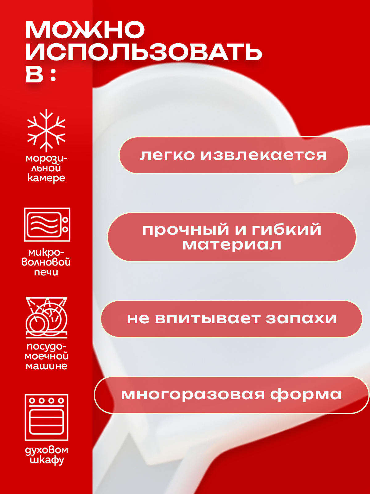 Форма для шоколада S.G. Home Сердечки SG-FLI-26 — фото 6