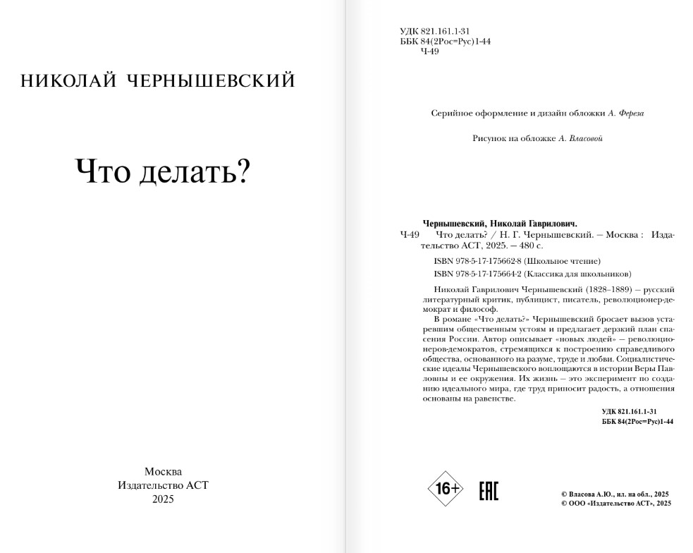 Художественная книга АСТ Что делать? Твердая обложка (Чернышевский Николай) — фото 3