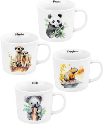 

Набор кружек, New Bone China Сурикаты+Капибара+Панда+Коала / 230252-4