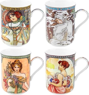 

Набор кружек, New Bone China Времена года / 420620