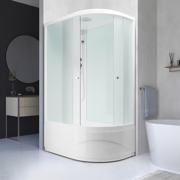 Купить Душевая кабина Domani-Spa Delight Slim 128 High L / DS01DS128LHWM00 в Молодечно