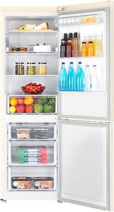 Холодильник с морозильником Samsung RB33A32N0EL/WT