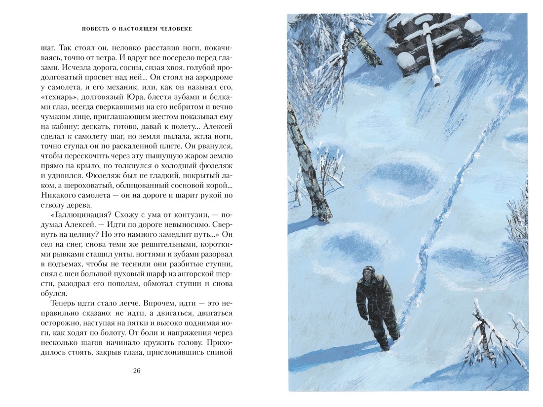 Художественная книга Азбука Повесть о настоящем человеке, твердая обложка (Полевой Борис) — фото 3