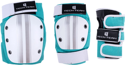 Комплект защиты Tech Team Safe fit adult 2.0 / NN012057 (S, морская синева) - 