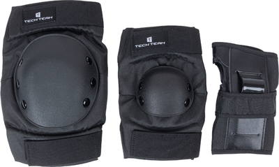 Комплект защиты Tech Team Safe fit adult 4.0 / NN013992 (M, черный) - 