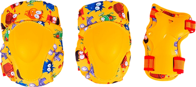 Комплект защиты Tech Team Safe Fit Kids 1.0 / NN011970 (M, желтый) - 