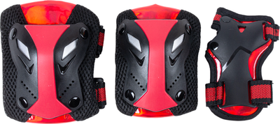 Комплект защиты Tech Team Safe Fit Kids 5.0 / NN013900 (L, красный) - 
