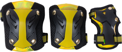 Комплект защиты Tech Team Safe Fit Kids 5.0 / NN013890 (S, желтый) - 