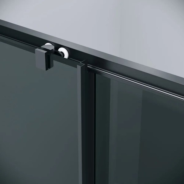 Душевой уголок Grossman Cosmo 100х100х195 / 120.K33.02.1010.21.10 (черный матовый/стекло тонированное)