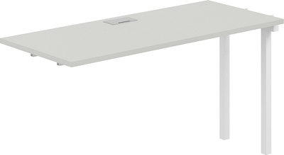 Стол-приставка Norden 280х60х75 / SG.264.SH.44.WH (белый/серый бархат) - 