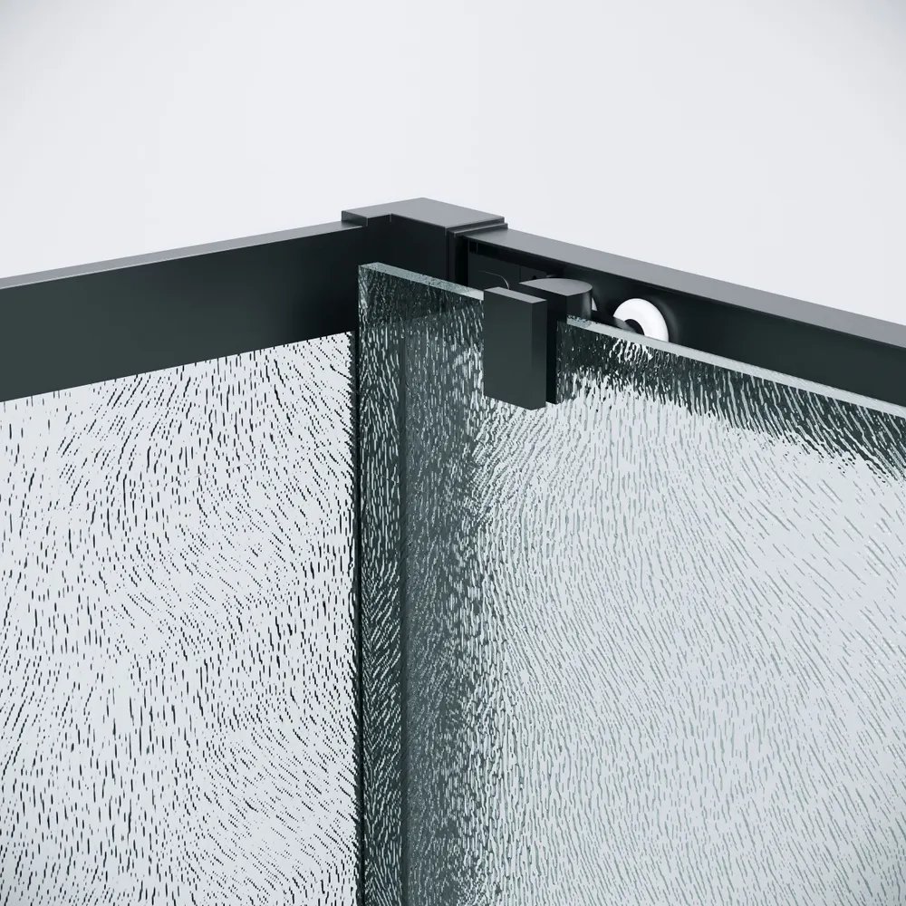 Душевой уголок Grossman Cosmo 110x100x195 / 120.K33.02.1110.21.02 (черный матовый/стекло шиншилла) — фото 4
