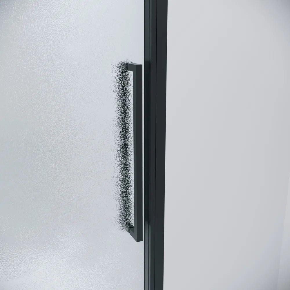 Душевой уголок Grossman Cosmo 110x100x195 / 120.K33.02.1110.21.02 (черный матовый/стекло шиншилла) — фото 2