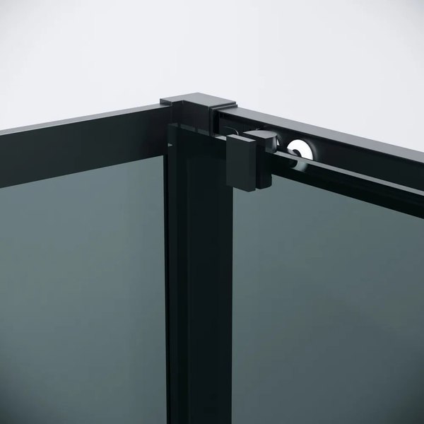 Душевой уголок Grossman Cosmo 110x100x195 / 120.K33.02.1110.21.10 (черный матовый/стекло тонированное)