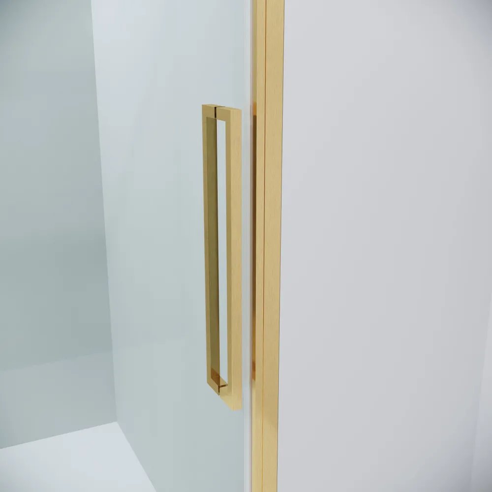Душевой уголок Grossman Cosmo 110x100x195 / 120.K33.02.1110.32.00 (золото сатин/стекло прозрачное) — фото 2