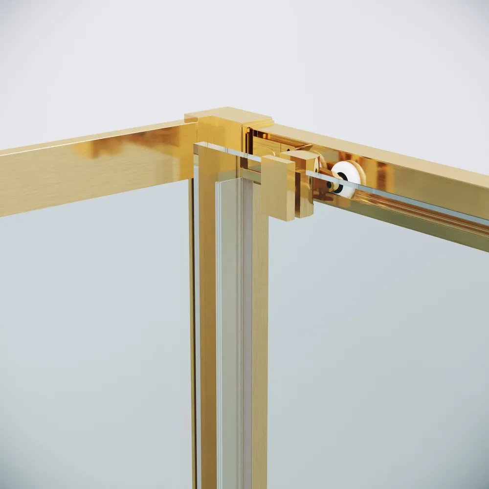 Душевой уголок Grossman Cosmo 110x100x195 / 120.K33.02.1110.32.00 (золото сатин/стекло прозрачное) — фото 4