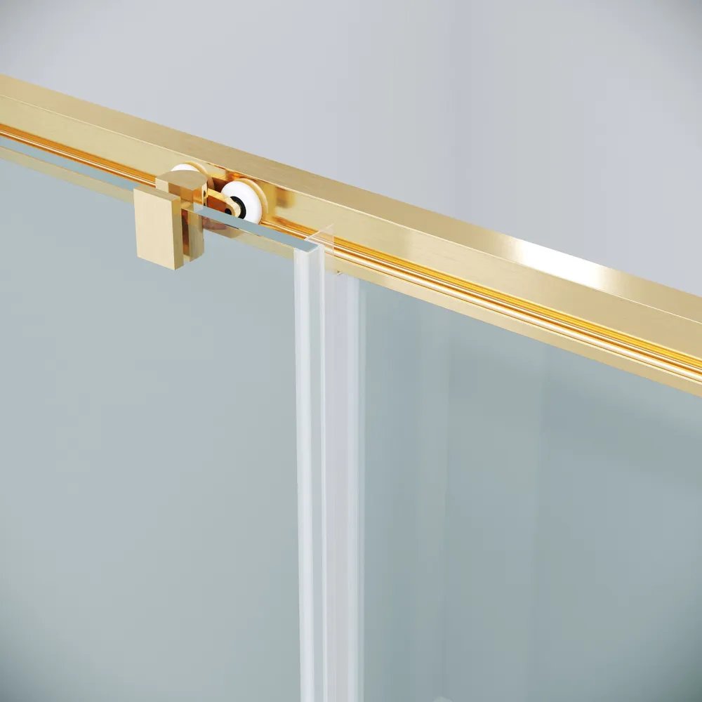 Душевой уголок Grossman Cosmo 110x100x195 / 120.K33.02.1110.32.00 (золото сатин/стекло прозрачное) — фото 3