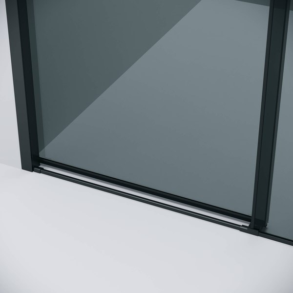 Душевой уголок Grossman Style 120x100x195 / 120.K33.05.1210.21.10 (черный матовый/стекло тонированное)
