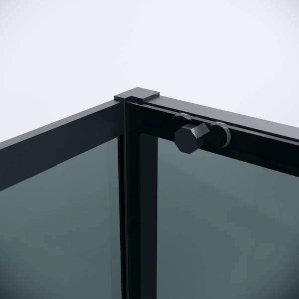 Душевой уголок Grossman Style 120x100x195 / 120.K33.05.1210.21.10 (черный матовый/стекло тонированное)
