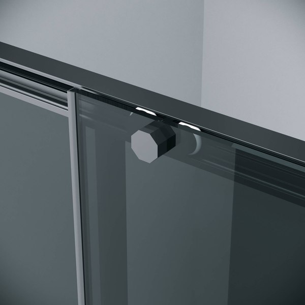 Душевой уголок Grossman Style 120x100x195 / 120.K33.05.1210.21.10 (черный матовый/стекло тонированное)