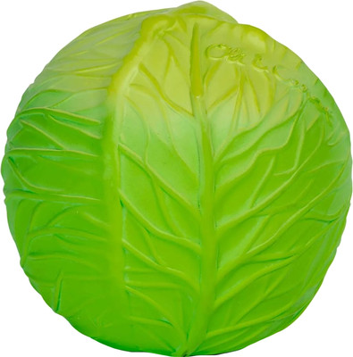 Прорезыватель для зубов Oli & Carol Мяч из натурального каучука (Ball-Green Cabbage) - 
