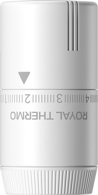 Головка термостатическая Royal Thermo Жидкостная Design М30x1.5 (белый) - 