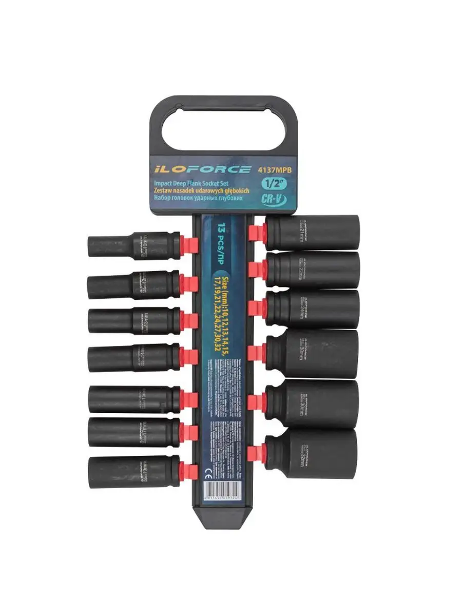 Набор головок слесарных ILOforce IF-4137MPB (54750)