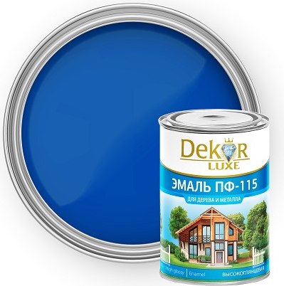 Эмаль Dekor ПФ-115 (400г, синий)