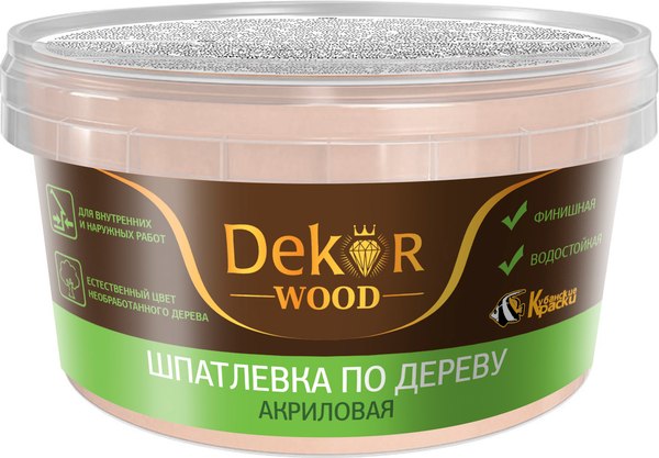Шпатлевка готовая Dekor По дереву (400г, сосна)