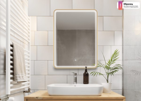 Зеркало Дабл-Ю Бангкок Gold 80x80 / BAN80X80GO