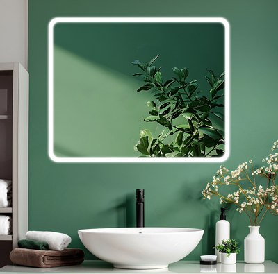 Зеркало Дабл-Ю Онтарио 100x80 / TR100X80 (с подсветкой) - 