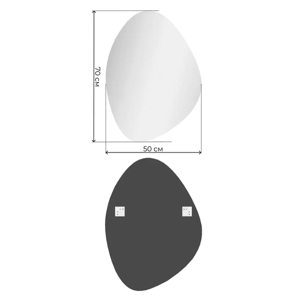 Купить Зеркало Дабл-Ю Сиена 50x70 / SEN50X70 в Жодино
