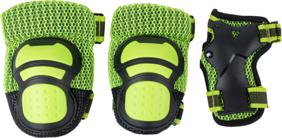 Комплект защиты Tech Team Safe Fit Teens 4.0 / NN013940 (S, зеленый) - 