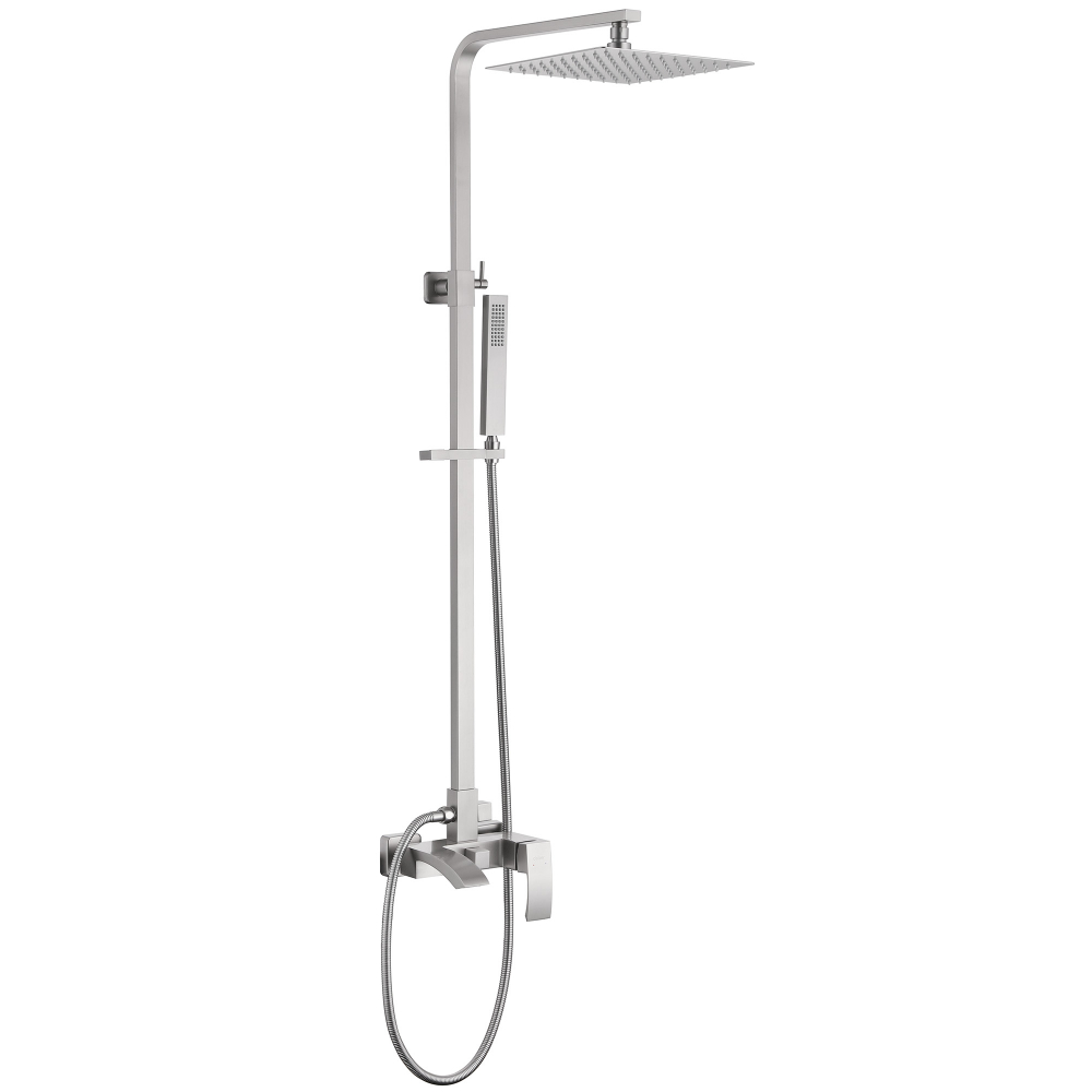 Душевая система со смесителем Abber Wasserfall AF8616SPL (сатин)