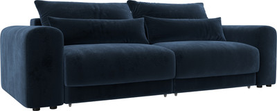 Диван Лига Диванов Лига-056 НПБ / 129123 (велюр Tower 13 синий) -