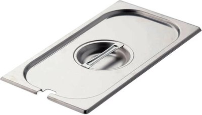 Крышка для гастроемкости Hurakan GD-P 1/9 (с отверстием для ложки) - 