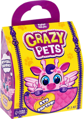 Игрушка-сюрприз Happy Valley Crazy Pets. С наклейками / 7462795 -