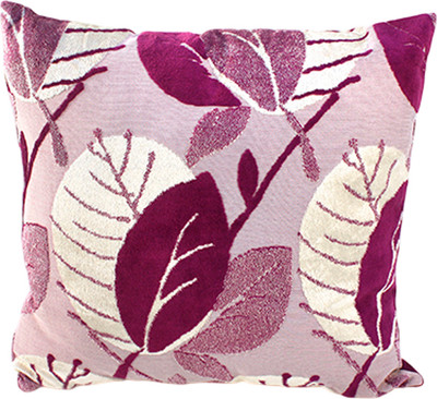 Наволочка декоративная Домашняя мода Листья (43х43, сиреневый) - 