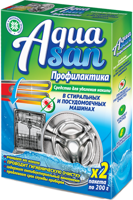 Средство от накипи для стиральной машины АкваСан Профилактика (400г) - 