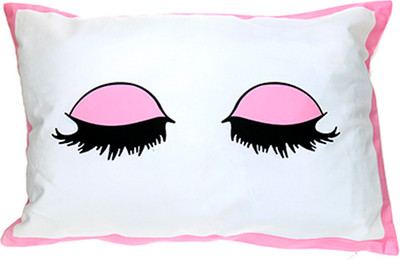 Наволочка декоративная Домашняя мода Глазки (34х50, розовый кант) - 