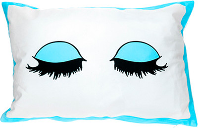 Наволочка декоративная Домашняя мода Глазки (34х50, голубой кант) - 