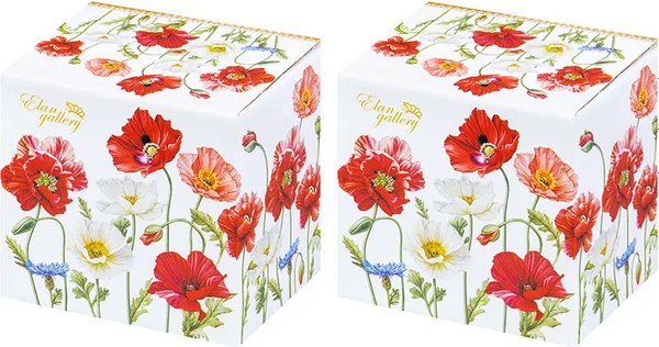 Набор кружек Elan Gallery Маки / 420329_2 (2шт)