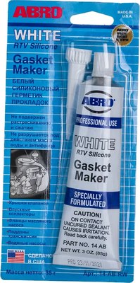 Герметик силиконовый Abro 14-AB-R (белый) - 