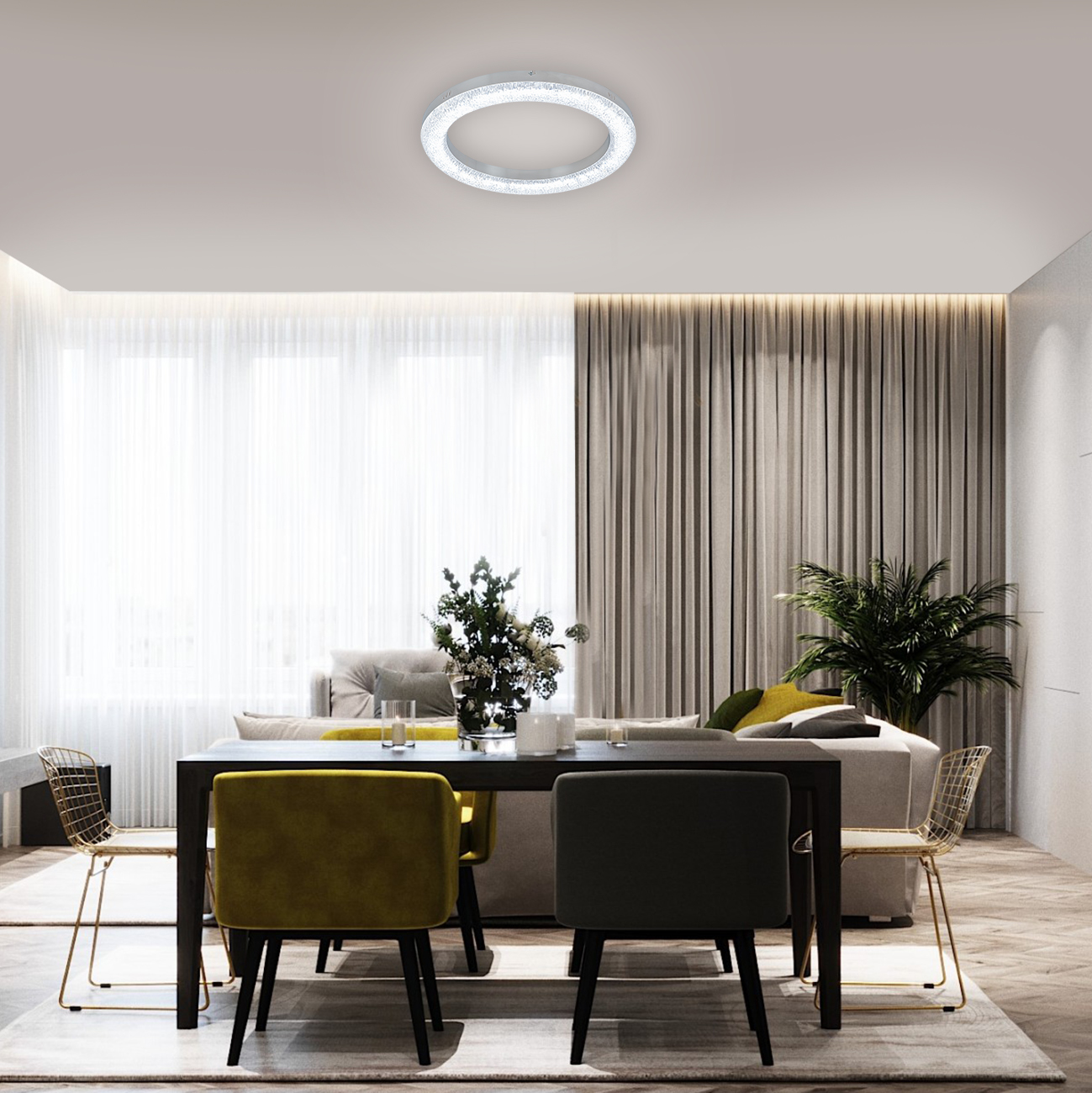 Потолочный светильник ESCADA 10292/1LED (хром/прозрачный) — фото 6