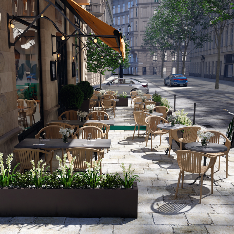 Стул пластиковый GreenTerra Escalate (светло-бежевый) — фото 10