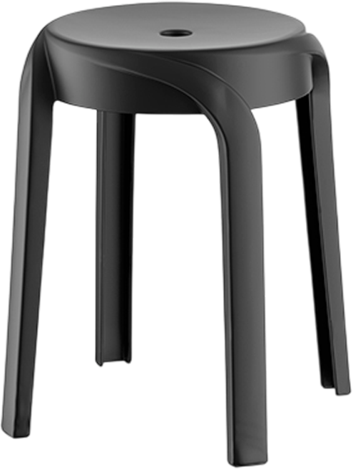 Табурет пластиковый GreenTerra Ecler (черный)