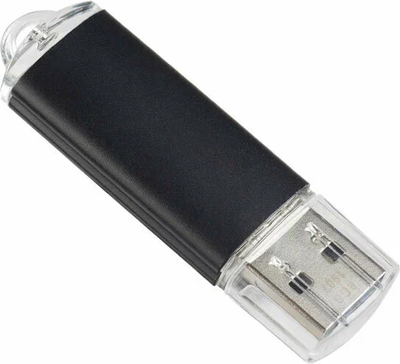 USB flash накопитель Perfeo E01 64GB / PF-E01B064ES (черный) - 