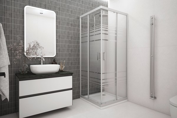 Душевой уголок МетаКам City Trend Grey 90x90x185 (без поддона)