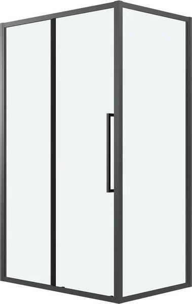 Душевой уголок Grossman Cosmo 120x100x195 / 120.K33.02.1210.21.00 (черный матовый/стекло прозрачное)